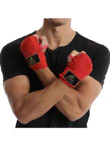 1 Pasang Balutan Tangan Tinju Tipis, Cocok Untuk Pemula, Memberikan Fungsi Perlindungan Dan Kenyamanan Ekstrem Untuk MMA Dan Olahraga Lainnya, Sarung Tangan Pelindung Olahraga Profesional Unisex - MultiWarna - View 10