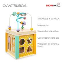 TendenciaCubo Didáctico Montessori Bebe Madera Juego Educativo 5 En 1 Color AguaCalidad premium - Agua - Ver 8