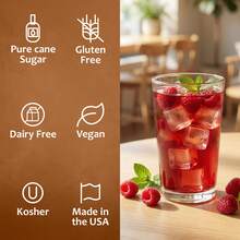 Syruvia Raspberry Tea Flavored Syrup - 25.4 Fl Oz Premium Flavoring Syrup - Kosher, Gluten Free, Perfect For Drinks, Soda, Shakes, Cocktails, Desserts And More. - 25.4 Fl Oz - View 4
