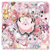pokemon 50张防水粉色宝可梦乙烯基贴纸 - 可爱卡通图案，适用于笔记本、水瓶、滑板、头盔、剪贴簿等。 - 單件 - 查看 8