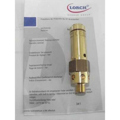 11 Bar Ty Valve / Blow Off Valve 1/4 BSP , 11 Bar ( 175 PSI ) & Certificate