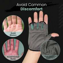 Guantes de ciclismo para bicicleta, guantes de bicicleta de montaña, antideslizantes, acolchados, transpirables, con medio dedo, accesorios deportivos para hombres y mujeres - Gris - Medio dedo - Ver 7