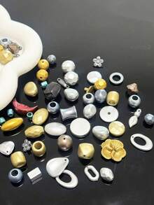 亚克力手链DIY珠子材料包手工珠子手机链项链钥匙扣吊坠配件 - 彩色 - 查看 4