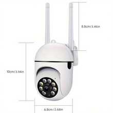 1/2/4pcs 1080P HD Smart PTZ Security Camera, Supports Wireless WiFi, Night Vision, Motion Detection Alarm, Smart Tracking, APP Voice Control, Wall-Mounted Indoor Home Monitoring System [Fashionable Design, High-Quality Video, Remote Inspection, Modern Appearance, USB Powered, Indoor Monitoring, Compact & Portable, Reliable & Secure, Essential For Home & Office Security Monitoring, Indoor Surveillance Camera] - White - View 10
