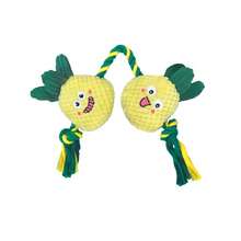 Fruit And Vegetable Shaped Plush Knot Toys, Chew Ropes, Dog Rope Toys, Suitable For Small Dogs, Tough Dog Chew Toys, Knot Tug-Of-War Toys, For Teeth Cleaning, Tug-Of-War, Beneficial To Dogs' Mental Health, Dental Health And Teeth Cleaning, Dog Gifts, Companion Toys, Interactive Toys - Multicolor - View 12
