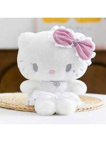 SANRIO 1个毛绒天使猫玩偶，儿童安抚玩偶，家居装饰，抱枕，女孩礼物，节日礼物 - 彩色 - 查看 6