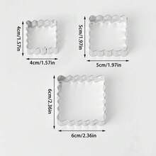 New Cookie Cutter Set, Stainless Steel Holiday Baking Molds, Suitable For Party DIY Cookies And Desserts, Home And Commercial Kitchen Tools, Can Cut Soft Candies, Cheese, Fruits - Silver - View 7