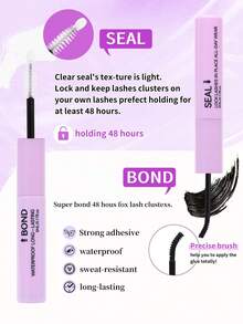 640片D型卷翘假睫毛套装，大容量组合装，DIY睫毛工具套装，包含30D+40D+50D+W型+枫叶型+恶魔型，个人D型卷翘假睫毛套装，含睫毛胶、镊子和定型液，9-16毫米混合长度睫毛 - 黑色 - 查看 13