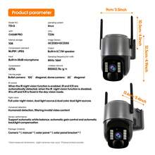 Solar Outdoor Wireless Security Camera, Low-Power WiFi Security Camera, Equipped With Solar Panel, Rechargeable Battery, CCTV 2.4G WiFi, 355° PTZ With AI Motion Detection, Color Night Vision, Two-Way Audio, Cloud Storage, Application Connects Suitable For Home Wireless Security Cameras For Watching The Elderly, Babies, Children, Pets; - Black - View 2