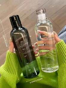1 bình nước nhựa xách tay dành cho nữ, dung tích lớn 500ml/750ml, kiểu dáng thanh lịch, có chức năng lắc, hẹn giờ, bình đựng nước ép bằng thủy tinh, bình nước uống. - Nhiều màu - Xem 11