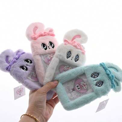 1pc Export Quality New Long Ear Rabbit Card Holder, Cute Original Specialty Long Rabbit Card Case, Back To School Small Gift, Toy Model, Lightweight, Static School Supplies, Anime Character, My Growth, School/Fun