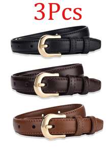 Thắt lưng nữ khóa hợp kim vàng tối giản, đa năng, dây đeo mảnh thời trang, phù hợp cho đi làm, hẹn hò, thường ngày, thể thao, công sở - Phù hợp cho mùa xuân, hè, thu, đông, có thể phối với quần jeans, chân váy, đầm, món quà lý tưởng cho ngày Valentine, sinh nhật, kỷ niệm. - Nhiều màu - Xem 7