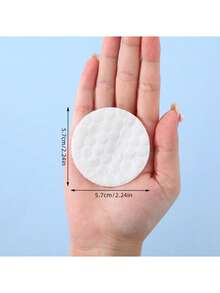 100 Makeup Remover Pads, Facial Cleansing Pads, Skin Care Pads, Facial Cleansing Pads, Natural Makeup Remover, Hypoallergenic, Waffle-Shaped, 2.36-Inch Diameter Round Cleaning Swabs - A - View 5