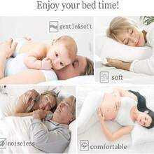 Chăn bông cao cấp 4 mùa, mềm mại như lụa, thoáng mát và ấm áp, có thể đảo mặt, cỡ Full/Queen - Được làm từ vải sợi nhỏ thoáng mát, công nghệ chống vón cục, lý tưởng cho sử dụng hàng ngày, làm quà tặng đám cưới và ngày lễ! - trắng - Xem 8