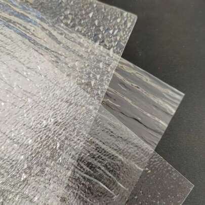 DIY涟漪水纹效果贴纸，21.65 x 10.83 英寸，流水纹理贴纸，适用于湖泊场景、娃娃屋装饰，3 片装，透明