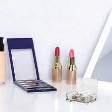 Caja de acrílico con tapa abatible, caja de exhibición con tapa transparente y bisagras, pequeño contenedor de almacenamiento multiusos para escritorio para recuerdos, joyas, dulces - 4 x 2,3 x 1,18 pulgadas - Ver 5
