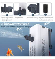 TendenciaFiltro Interno Para Pecera Hasta 350 Litros  Con 3 CartuchoCalidad premium - 1 - Ver 3
