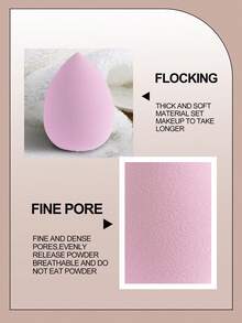 YZIMENG 3个大号水滴形化妆海绵，柔软亲肤。便携式化妆粉扑，适合旅行。价格实惠的化妆配件。可用于房间装饰、梳妆台、卧室化妆，粉扑、化妆海绵，经济实惠。弹性好，价格低廉的化妆工具，礼品，女士礼物，圣诞礼物。 - 粉色 - 查看 5