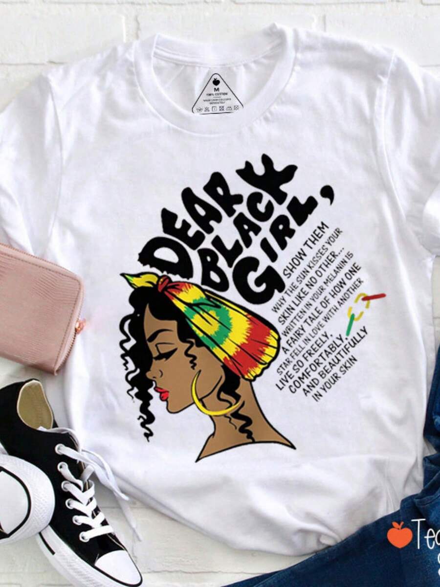 Dear Show Them Kisses Your Skin Teacher-Shirt - trắng - Xem 1