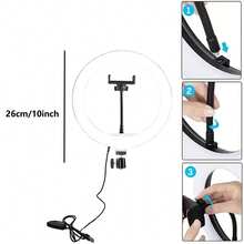 10-Inch Ring Light Stand Combo, USB Ring Light With Tripod Stand, Essential For Photography And Shooting, Soft Lighting Caresses The Eyes, Warm Family Radiance - Bracket Light Combination - View 5