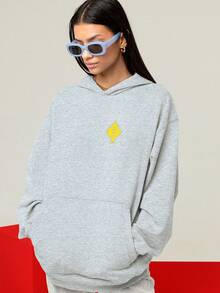 Oversized Sweatshirt Area 51 Alien Street Unisex Dtf Ref4558 - 灰色 - 查看 4