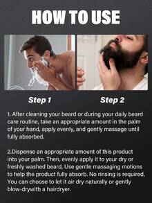 檀香胡须洗发水和胡须护发素套装，蕴含摩洛哥坚果油和荷荷巴油 - 强韧并柔顺胡须，散发天然檀香香气 - 含胡须油的胡须洗发水，情人节礼物 - Beard Care Set - 查看 8