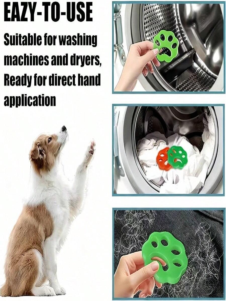 2 Pcs Pet Hair Remover For Laundry & Furniture, Multi-Surface Pet Hair Removal Tool, Reusable Dog Hair Remover For Couch, Efficient Cat Hair Remover For Home Cleaning, Quickly Removes Pet Fur & Lint Color Random - 隨機 - 查看 1