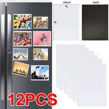 PACK OF 12 Magnetic Photo Fridge Display Frame Picture Pockets Clear 4" X 6" - A - View 1