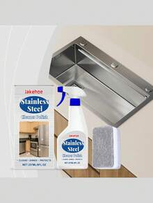 Stainless Steel Cleaning & Polishing Spray, Cleaner For Gas Stove, Range Hood, Cookware, Rust Removal - Liquid - View 3