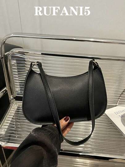 Borsa a tracolla in PU alla moda, casual e minimalista, multifunzionale, adatta per lo shopping, la conservazione del portafoglio, le uscite leisure, particolarmente adatta per giovani donne, studenti universitari, giovani professionisti e impiegati. Molto adatta anche per ufficio, università, lavoro, affari, pendolarismo, attività all'aperto, viaggi e uscite, una borsa compatta e portatile.
