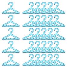 50pcs Clothes Hanger Earring Holder, Mini Acrylic Coat Hangers Earring Hangers Hanger Rack For Earring Holder Organizer Stand Studs, Blue - Màu xanh lam - Xem 2