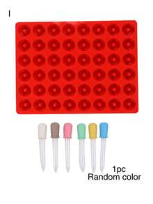 48孔硅胶甜甜圈糖果模具，迷你甜甜圈模具，不粘模具，适用于硬糖、巧克力、冰块、果冻、布丁、软糖等。 - 彩色 - 查看 21