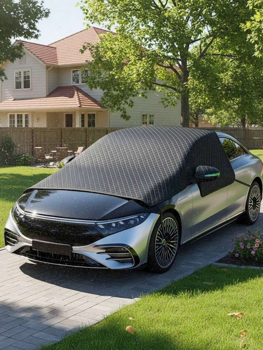 Suitable For All Car Models - Durable Oxford Cloth Windshield Cover With Sun, UV Protection, And Snow Protection. Easy To Install, Long-Lasting, Suitable For Winter Driving, Ensuring Road Safety In Snowy Weather. Flexible Design, Made With High-Quality Materials. Also Helps Reduce Interior Temperature When Parked In Summer.,Women's Day,Travel Essentials,Wedding Favours,Y2k,Bedroom,Car Acessesories Women,Kitchen Deccor - Multicolor - View 1