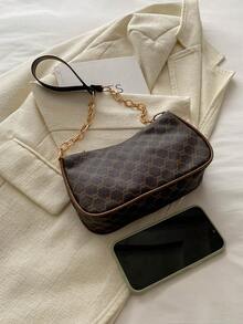 Women's Fashionable Multi-Functional Casual Retro Minimalist Shoulder Bag - Coffee - View 7