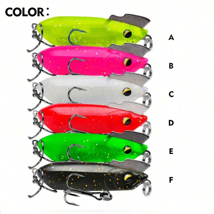 远投慢沉铅笔饵、半粘软胶饵、颤动拟饵、海鲈鱼饵、倾斜嘴鳜鱼饵和鸡冠饵 - 彩色 - 查看 1