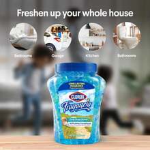 Clorox Fraganzia Crystal Beads Air Freshener In Fresh Ocean Breeze Scent - Long-Lasting Room Deodorizer - Odor Eliminator Gel Beads To Freshen Home, Car, Or Office, 12 Fl Oz - ColorA - 查看 4