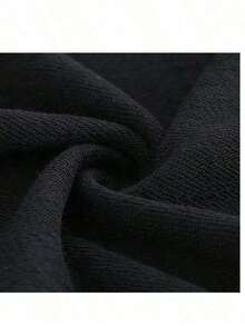 Autumn/Fall And Winter Bestseller 1 Pcs2026 Unisex Casual "PARKE" Letter Print Loose Pullover Sweatshirt, Encountering Lazy Fashion.Casual Daily Wear,Winter Clothes For Women,Clothes,Hoodie,Tops,Spring Break,Long Sleeve Tops Women - 黑色 - 查看 4