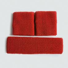 1 Bộ Băng đô và Băng cổ tay thể thao bằng vải bông mềm mại, phù hợp cho cả nam và nữ. - Nhiều màu - Xem 9