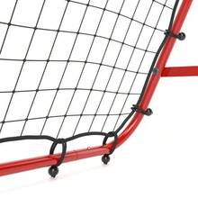 Wall-Mounted Football Rebound Net, Double-Sided, Adjustable To 5 Levels, Made Of Red Steel, 100 X 95 X 90 Cm - Red - View 8