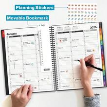 Daily Planner 2026, 8.5x11 Appointment Book, 15-Min Hourly Schedule, Jan To Dec 2026, Large Planner With Colorful Tabs, Premium Paper Quality - 20262026 - View 5