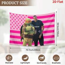 Mbappé Kylian USA Tapestry French Flag Banner - Reals Madrid Fans Merengues Liga Champions Soccer Durable Indoor Or Outdoor Football Soccer - pink 1pc - View 7