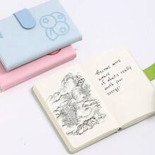 BOBO RABBIT Blank Journal Small Pocket Leather Notebook No Lines For Drawing Plain Sketch Book Cute Cartoon Fruit Lemon Unlined Journal For Travel Work Schoolsss, 200 Pages, 3.7\X5.9\ - 水果綠蓋 - 查看 8