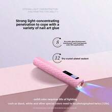 3-In-1 Portable Handheld UV/LED Nail Lamp, Cures All Gel Nail Polish, Includes Stand, Nail Lamp And Charging Cable, Rechargeable Quick-Drying Nail Lamp, Practical And Affordable Small Gift - Multicolor - View 3