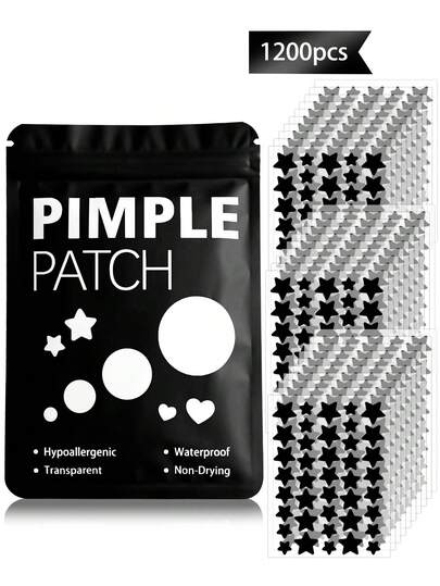 Pelekat Muka Bintang & Bulat 352 keping - Bebas Pewangi, Bebas Pengawet, Uniseks, Sesuai Untuk Semua Jenis Kulit, Ringan Dan Tidak Merengsa, Boleh Digunakan Untuk Hiasan Muka, Corak Kartun Comel, Kalis Air Dan Kalis Peluh, Saiz Mini, Sesuai Untuk Parti, Pejabat Dan Pelbagai Majlis