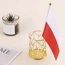 Mini Bandera Polonia, MXPHF-000, 1Pza, Polonia, 14x21cm, Tela Poliéster, Asta Plástico. - Multicolor - Ver 4