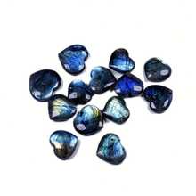 Natural Elongated Stone Hand Carved And Polished Heart-Shaped Craft Crystal Stone, Unique Luster, Suitable For Home Decoration - Multicolor - View 5
