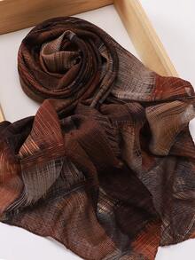 Fashionable New Tie Dye Tie-Dye Printed Modal Hijab Scarf, Spring/Summer - Multicolor - View 15