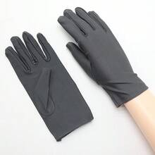 1 Pair 22cm Milk Silk Elastic Short Cycling Gloves, Suitable For Costume Play, Performance And Fashion Decoration Holiday Gloves - One Size - View 17