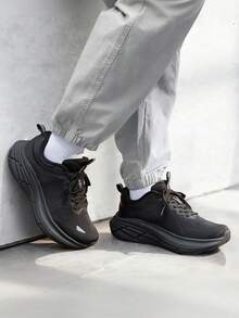 Men's Walking Shoes Running Tennis Cushioning ActiveBreeze Non Slip Athletic Gym Workout Comfortable Fashion Sneakers - 黑色 - 查看 10