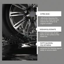 rayhong Removedor de Óxido para Cubo de Rueda de Auto, Removedor De óxido, Pulido, Mantenimiento, Herramienta De Limpieza, Antioxidante, Revitalizante, Superficies Metálicas, Protección, Efecto Inmediato, Aerosol - negro - Ver 7